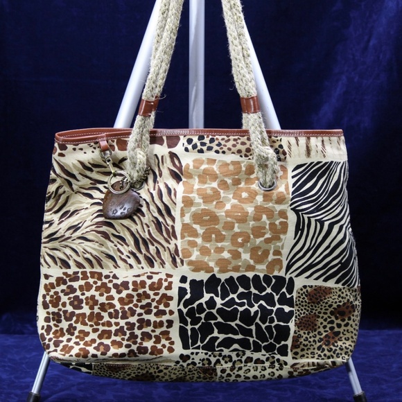 Moschino Animal Print Shoulder Tote